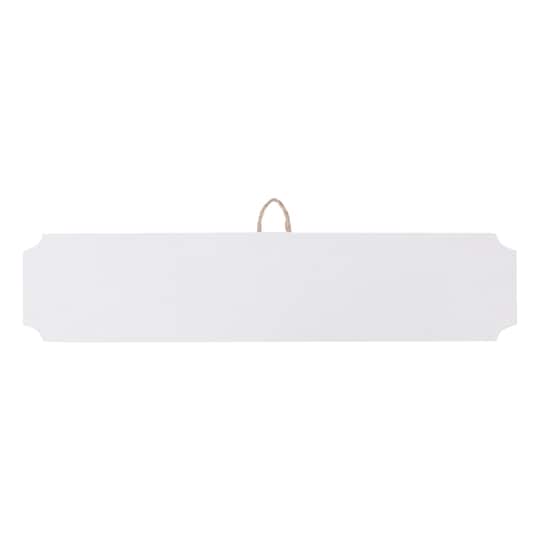 18" Whitewashed Wood Rectangle Plaque by Make Market®